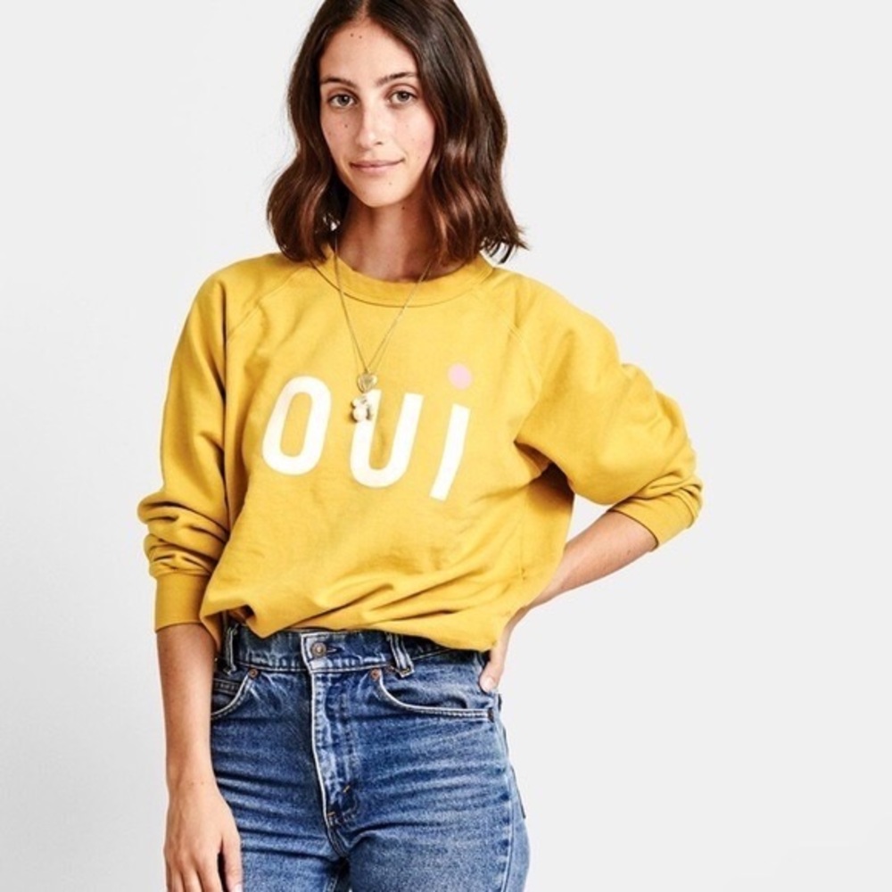 Clare V Oui Sweatshirt Marigold